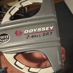 Odyssey White Steel 2-Ball SRT Putter - Gray